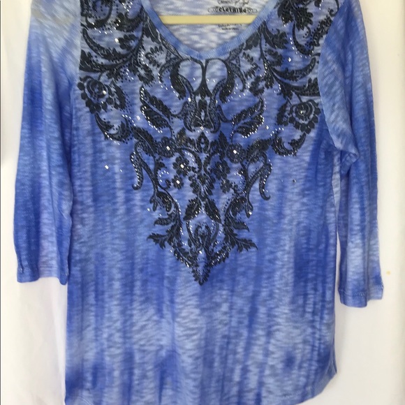 Onque Casuals Cardigan 100% Polyester Light Blue - Picture 1 of 6